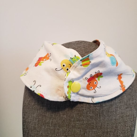 Handmade Lined Baby Drool Bandanas Set Of 3 - Picture 6 of 9